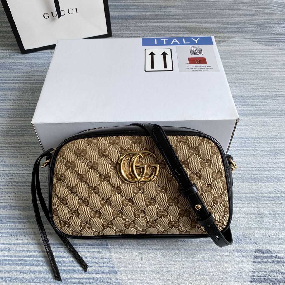 Gucci GG Marmont Small Shoulder Bag 447632 Black